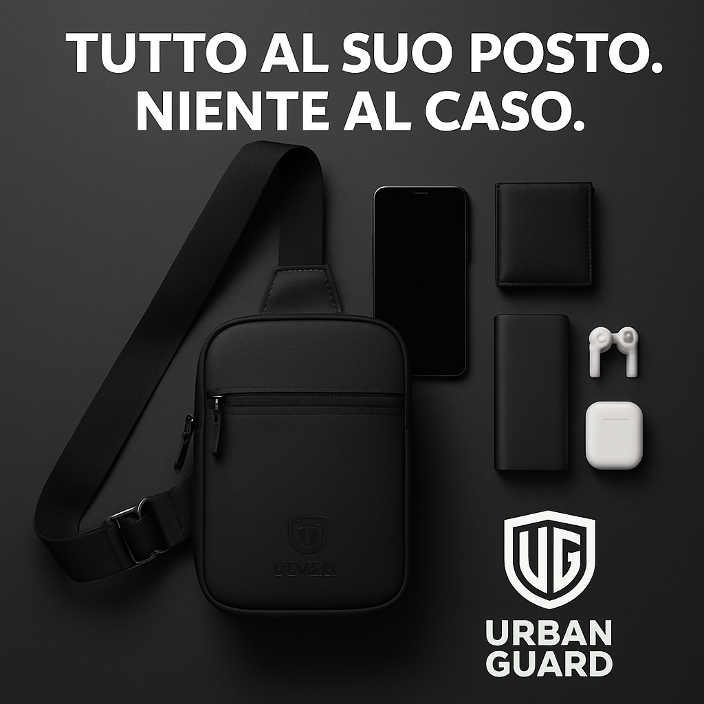 🛡️ URBAN GUARD™ – La Borsa Antifurto Intelligente per la Vita Urbana