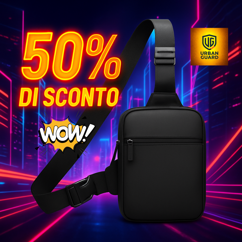 🛡️ URBAN GUARD™ – La Borsa Antifurto Intelligente per la Vita Urbana